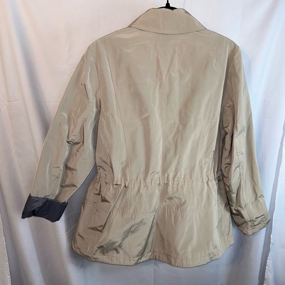 Charter Club Jacket Rain Coat Water Resistant Anorak Drawstring Waist Full Zip - Picture 9 of 9